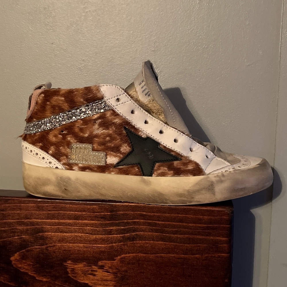 Golden Goose Leopard Mid Star 36 Sneakers *RIGHT ONLY*